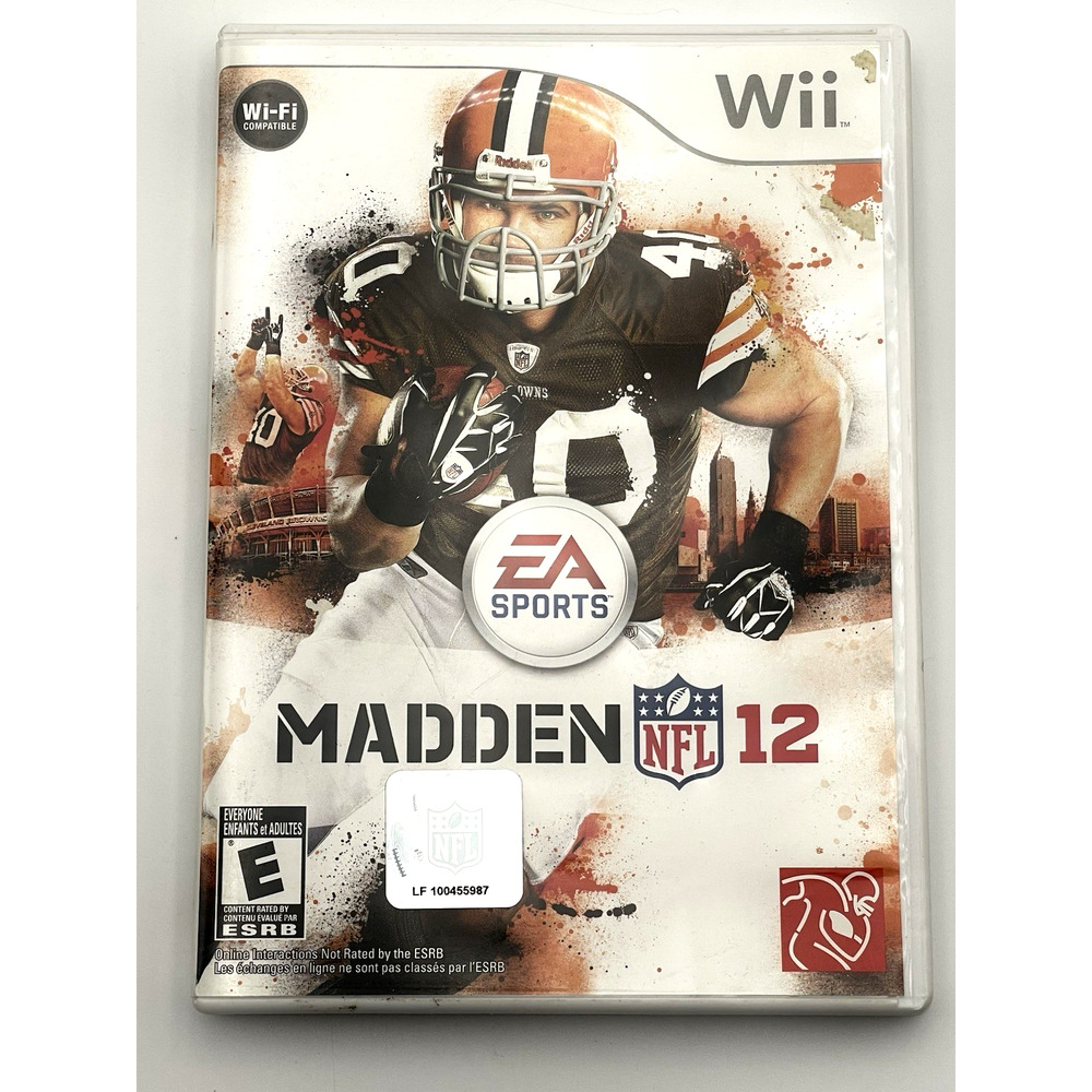 Madden NFL 12 (Nintendo Wii) No Manual Tested